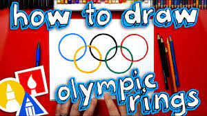 The olympic games are an international sports festival that began in ancient greece. How To Draw The Olympic Rings Youtube