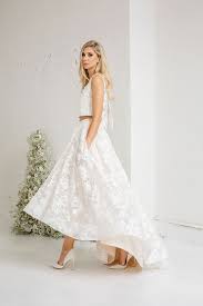 We have a variety of two piece dresses for option, come buy right now and you can get a great discount. Lace Wedding Dress Two Piece Wedding Dress High Low Lace Etsy