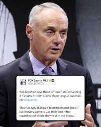 Rob Manfred announced that the 'Golden At-Bat' rule has been discussed at  owners meetings this offseason.