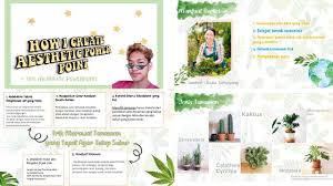 Minimal powerpoint templates and google slides themes for aesthetic presentations. How I Create Aesthetic Tropical Powerpoint Design Membuat Powerpoint Aesthetic Free Template Youtube