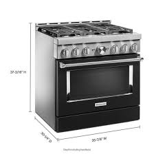 gas range with 6 burners