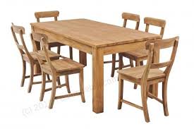 Teak Tisch 160x90cm 6 Stuhle