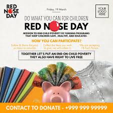 So far this red nose day you've raised an amazing £55,028,000. Red Nose Day 2021 Template Postermywall