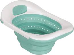 Recommended for use from zero to six months, the shape keeps your baby comfortable and warm while he or she is bathed. Clevamama Clevabath Baby Sink Bath For Infant And Newborn Baby Bathtub Foldable Turquoise 53x38x30 Cm 0 12 Months Amazon Co Uk Baby Products