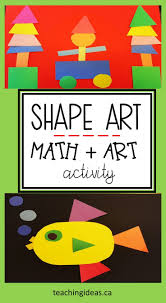 Art And Shape Activity In 2020 Math Art Activities Math Art Projects Preschool Art Lessons