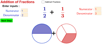 Each sheet consists of a range of 5 addition and subtraction word problems with numbers up to thousands. Illustrating Addition And Subtraction Of Proper Fractions Geogebra