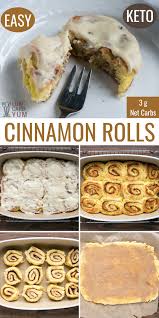 Low Carb Keto Cinnamon Rolls With Cream Cheese Glaze Keto Cinnamon Rolls Low Carb Recipes Dessert Keto Recipes Easy