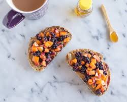 Cinnamon pecan muesli (made in advance) carrot cake breakfast cookies (made in advance) turmeric vegan blueberry muffins (made in advance) glowing green apple smoothie; Grown Up Pb J Toast Healthy Nibbles Bits