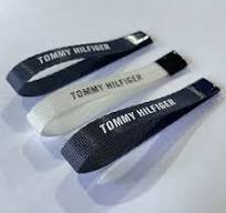 Custom Printed Silicone Logo Nylon Webbing Zipper Puller for Garment/Bag