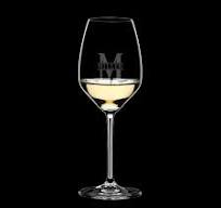 Personalized Riedel Wine Glasses, Riesling/White Wine - Set of 4
