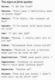 I M Jimin The Cleaner Of Bts Bts Zodiac Signs Zodiac Signs Horoscope Zodiac Memes