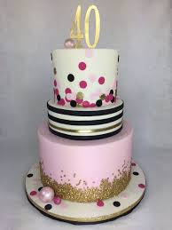 40th Birthday Cake For Her Kate Spade Inspired 40th Birthday Cake Pearland Houston Cakes 40th Birthday Cakes Cool Birthday Cakes 40th Birthday Cake For Women