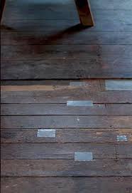 Tin Patched Wood Floor Kintsugi In Action In 2021 Flooring Wood Floors Kintsugi