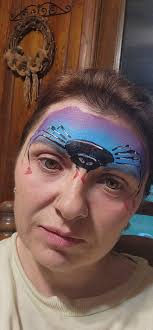 Halloween spider photo and trail adjacent to property