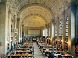 Bates Hall Boston Public Library Boston Public Library Windows Exterior Barrel Vault Ceiling