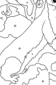 Free printable predator coloring pages. Coloring Page With An Ermine Free Online