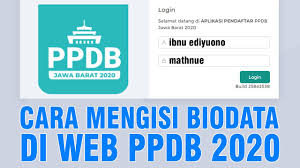 Data priodik 1 tinggi badan: Cara Mengisi Biodata Di Web Ppdb 2020 Youtube