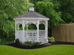 10x10 Vinyl Gazebo With Cupola Get Yours At Www Fisherbarns Com Backyard Gazebo Gazebo Garden Gazebo