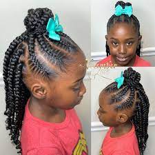 November Love On Instagram Book Large Feed Ins With Box Braids Feedinbraids Kidsfeedinbraids Little Girl Braid Styles Hair Styles Kids Braided Hairstyles