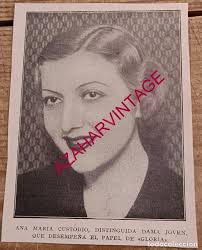 1934, la actriz ana maria custodio, retal de pu