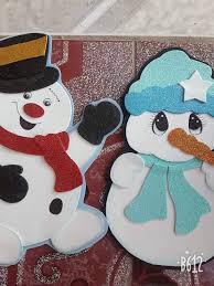 Munequitos De Nieve En Foami Manualidades Mary Ilu Facebook