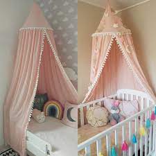 This adorable bed canopy is super simple to make using things you already have around. Grey Pink Girls Princess Tent Mosquito Nets Kids Play Tents Baby Cot Crib Canopy Mosquito Bed Curtains Nordic Decor Play House Toy Tents Aliexpress
