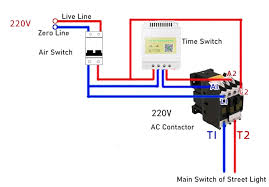 Household light switch does same job as relay or contactor, except you manually move light switch a wall timer reaches the 7 pm set point and activates a relay that turns on power to outdoor lights. How To Connect A Day Night Switch To A Contactor