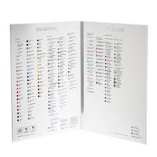 Swarovski Color Chart 2088 Xirius Flat Back Color Chart