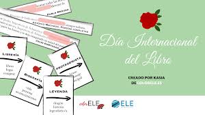 Día internacional del libro y del derecho de autor. Celebra El Dia Del Libro En Clase De Espanol Con Este Tabu Literario