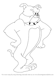 You are viewing some tom and jerry sketch templates click on a template to sketch over it and color it in and share with your family and friends. How To Draw Spike From Tom And Jerry Cinebrique