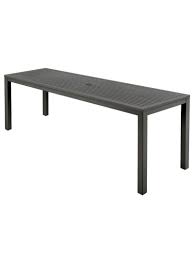 A dining table that provides ample surface is so essential if you want to enjoy dinners with your friends and family outdoor. Aura 79 Narrow Dining Table Curran Home