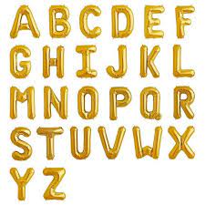 Gold Letter Balloon Letter Foil Balloons Jumbo Letter Etsy In 2021 Gold Letter Balloons Letter Balloons Name Balloons