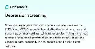 Image result for Depression Screening Tools