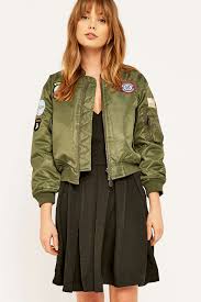 Urban Renewal Vintage Surplus Bomberjacke Ma1 In Grun Green Bomber Jacket Bomber Jacket Jackets