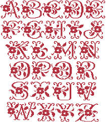 These bright floral letters are so joyful, vintage, romantic and of totally handmade look. Fishxx Cross Stitch Cross211 11 Flowers Classical Alphabet 100 Accurate Pattern 11ct Alphabet Flower Alphabet Patterns Aliexpress
