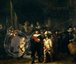 The Nightwatch by Rembrandt van Rijn, Canvas