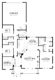 Garage floor plan, three car garage, large living area. Pin On Home Dream Craftsman Home