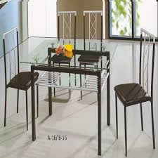Dining table with clear tempered glass top, 3 chrome legs round table for 2 or 4 person, modern round glass kitchen table furniture for home office kitchen dining room (w 35.4 x l 35.4 x h 29.5 inch) 178 $95 98 Best Deals For 4 Seater Glass Dining Set In Nepal Pricemandu