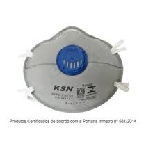 Camada externa de fibra sintética de polipropileno; Mascara Tipo Concha Pff2 Ksn 40 05 Ca 38112