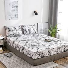 Set lenzuola matrimoniali per materasso 160x200. Lenzuolo Lenzuola Con Fascia Elastica 160x200 Coprimaterasso Lenzuolo Biancheria Da Letto In Marmo Biancheria Da Letto Matrimoniale Singolo Adulto King Sheet Aliexpress
