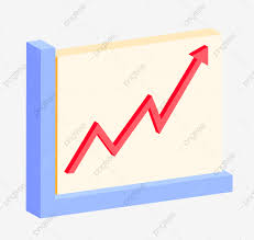 Uptrend Graph Analysis Illustration Line Chart Red Arrow