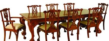 Chippendale dining room table with extra leaf. Chippendale Heavy Carved 2 Leaf Dining Table Locksley Furniture