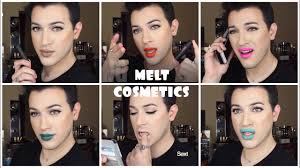 Melt Cosmetics Lipstick Swatches And Review Mannymua Youtube