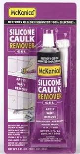 remove old silicone caulk or sealant