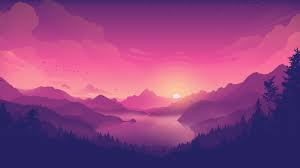Aesthetic wallpaper computer luxury 7 best aesthetic tumblr grunge. Lakeside 4k Wallpaper Pink Sky Sunset Minimal Art Gradient Background Landscape Scenic Nature 4584