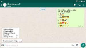 Namum disini gw berusaha untuk tetap sosialisasi dengan teman sepantaran maupun dengan orang yg lebih tua dari gw. 10 Game Whatsapp Yang Kreatif Buat Teman Dan Pacar Jalantikus