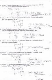 Ideal Gas Law Worksheet Answer Key Promotiontablecovers