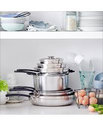 Plan your visit to 2750 w big beaver rd, troy, mi! Greenpan Levels 11 Pc Stainless Steel Stackable Ceramic Nonstick Cookware Set Created For Macy S Reviews Cookware Sets Macy S
