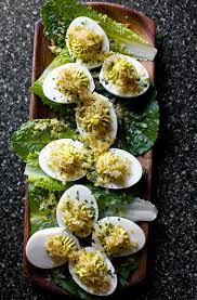 Caesar Salad Deviled Eggs Yummy Appetizers Caesar Salad Deviled Eggs