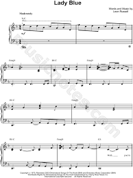 It was a track on his lp album, will o' the wisp. Leon Russell Lady Blue Sheet Music Easy Piano In F Major Download Print Download Sheet Music Sheet Music Easy Piano